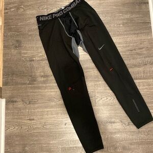 Nike Pro Combat HYPERWARM Legging Pants Black Size Medium